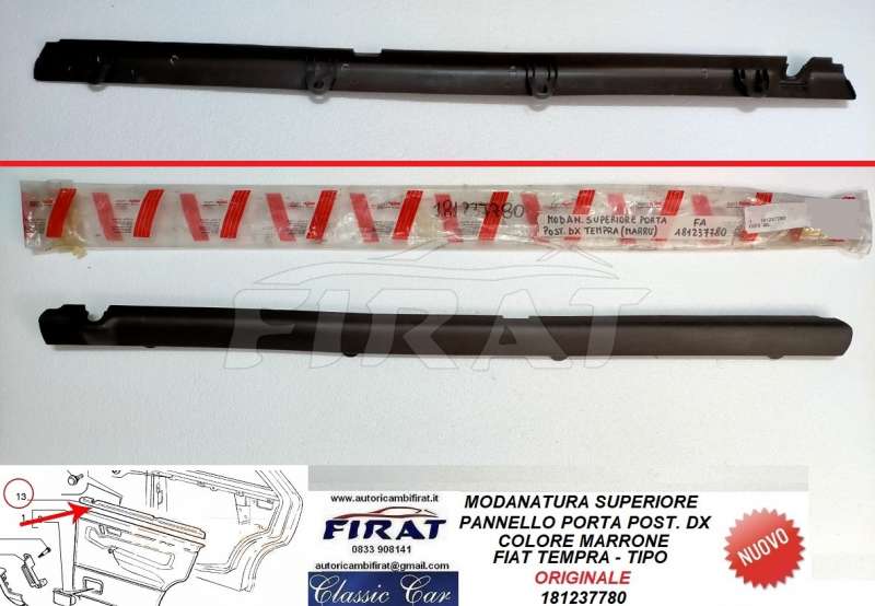MODANATURA PANNELLO PORTA FIAT TEMPRA/TIPO POST.DX (181237780)